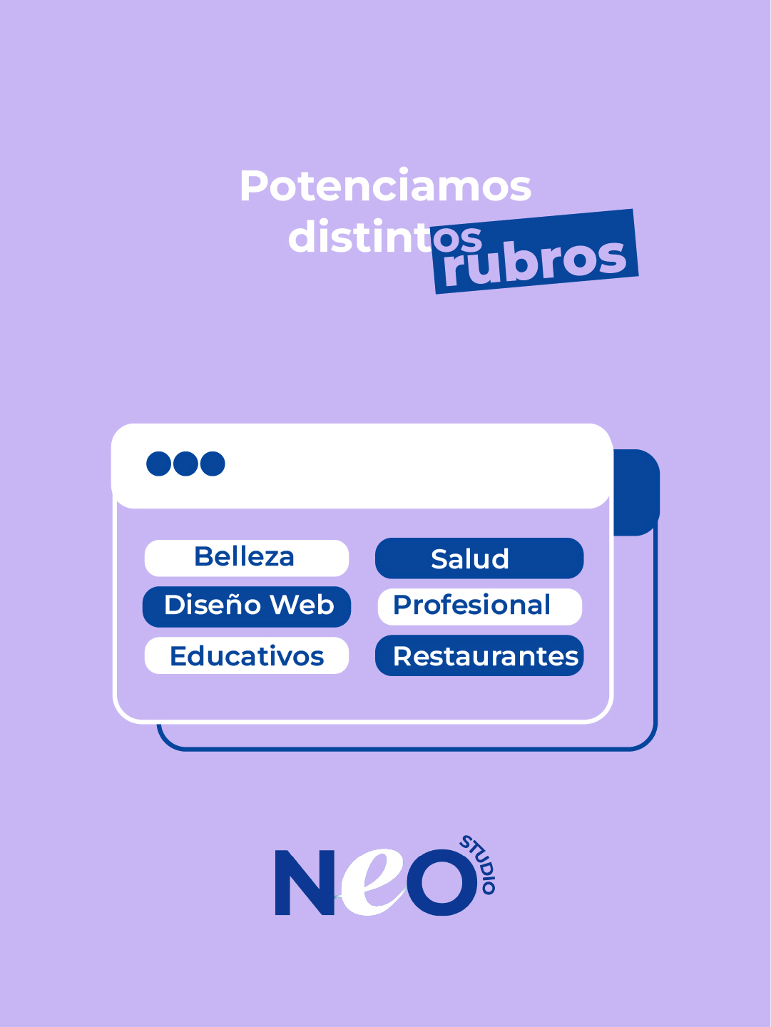 Diseño .neo-portfoliode contenido para redes sociales creado por Neo Studio